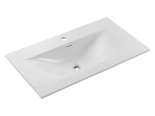 Ceramic furniture washbasin 80 cm SKY 1 80 DP MATT WHITE E-8099-80 White matt