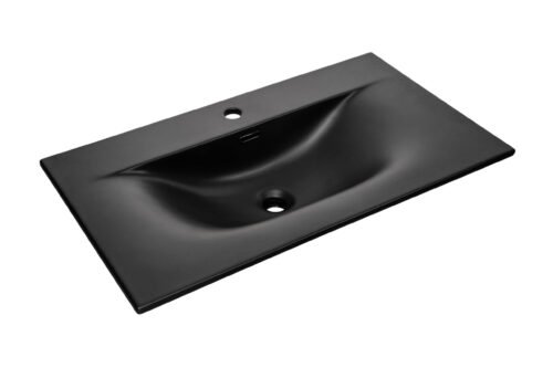 Ceramic furniture washbasin 80 cm SKY 1 BLACK MATT 80 E-8099-80 Black matt