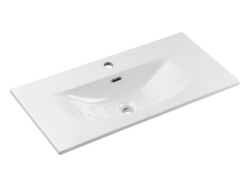 Ceramic washbasin for furniture, 80 cm, SKY 3 E-8099-3-80, glossy white