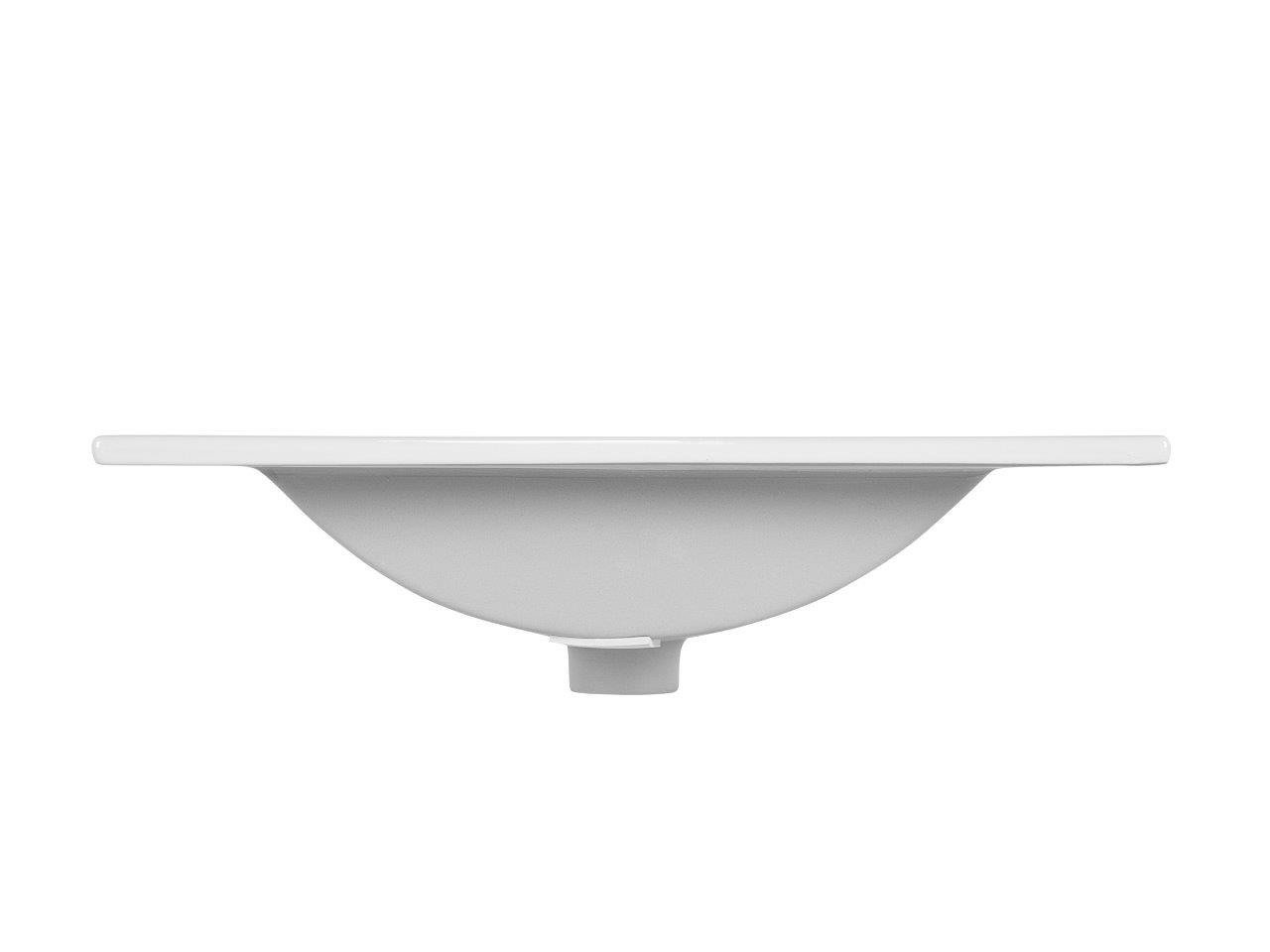 Ceramic furniture washbasin UM-CFP LAVA 60D white glossy - Image 4