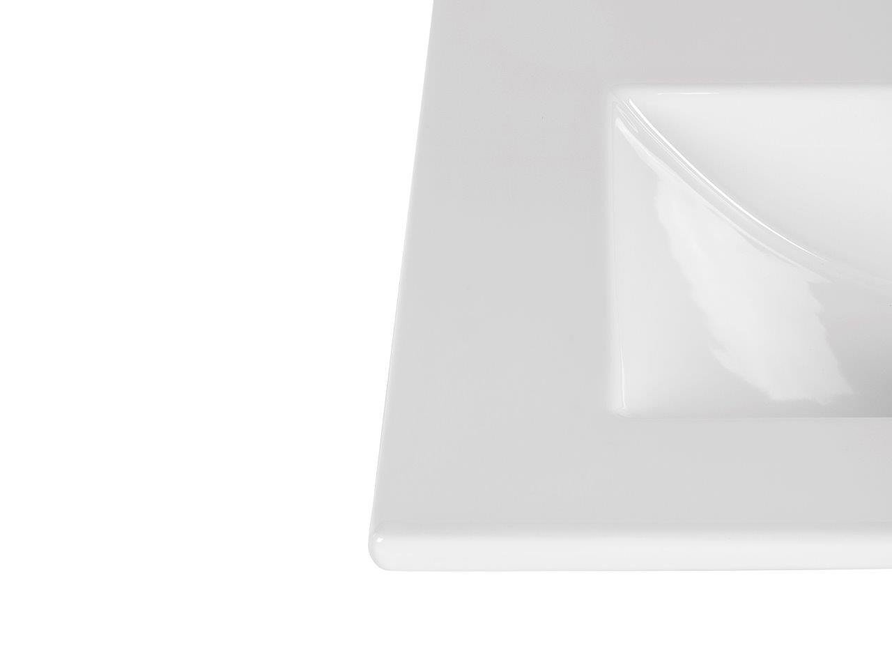Ceramic furniture washbasin UM-CFP LAVA 60D white glossy - Image 6