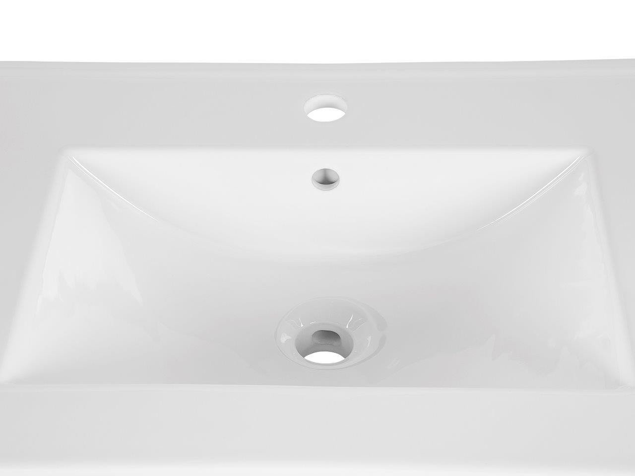 Ceramic furniture washbasin UM-CFP LAVA 60D white glossy - Image 5
