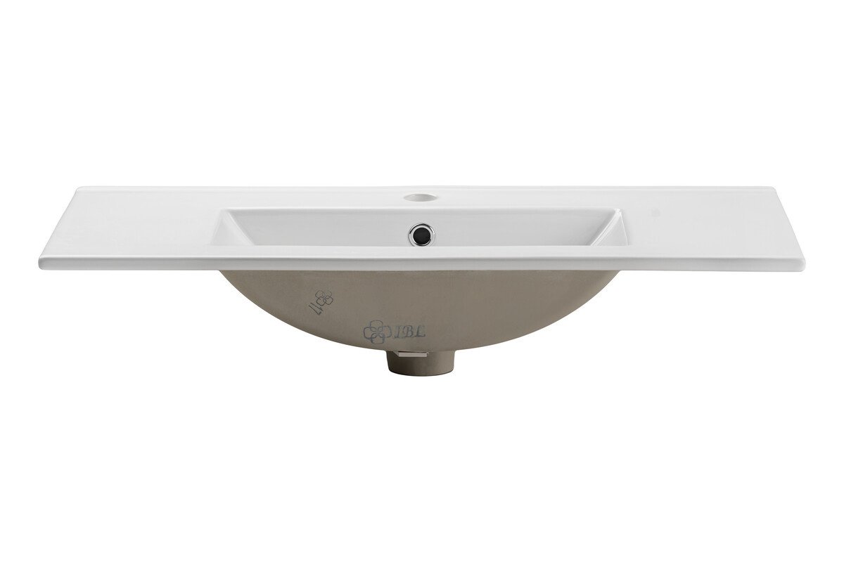 Single-bowl washbasin for furniture 8009 DANCE 80 cm, glossy white - Image 2