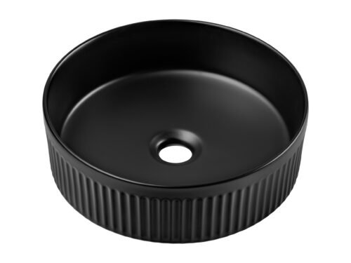 BEYOND 2 BLACK E-6565 Ceramic countertop washbasin, matte black