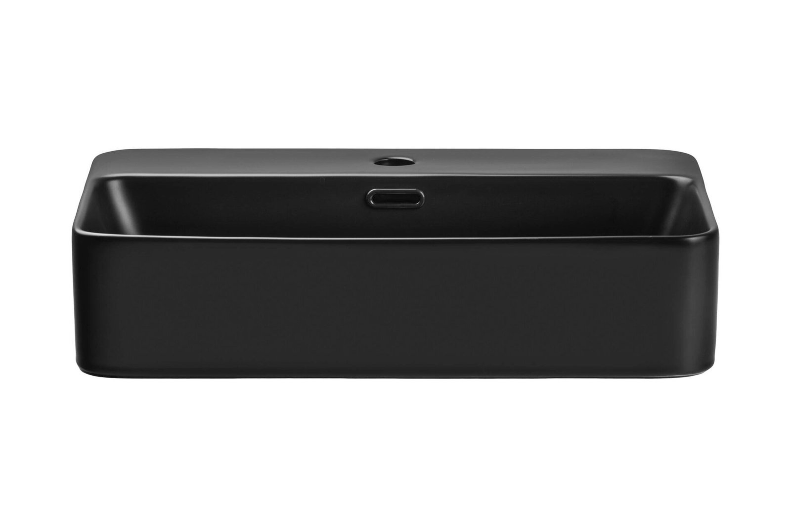 TRUST 2 BLACK E-6282 Ceramic countertop washbasin, matte black - Image 2