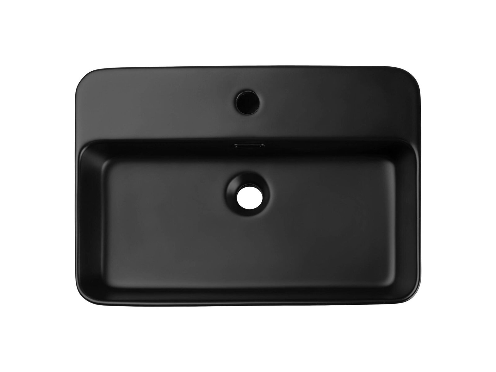 TRUST 2 BLACK E-6282 Ceramic countertop washbasin, matte black - Image 3
