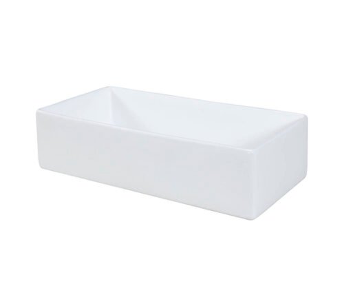 Ceramic countertop washbasin UN-GAJA35-SW glossy white