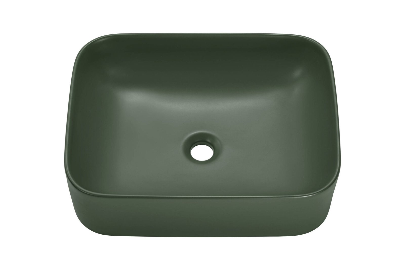 Ceramic countertop washbasin UN-KAMA-MFG-50 matte green - Image 3