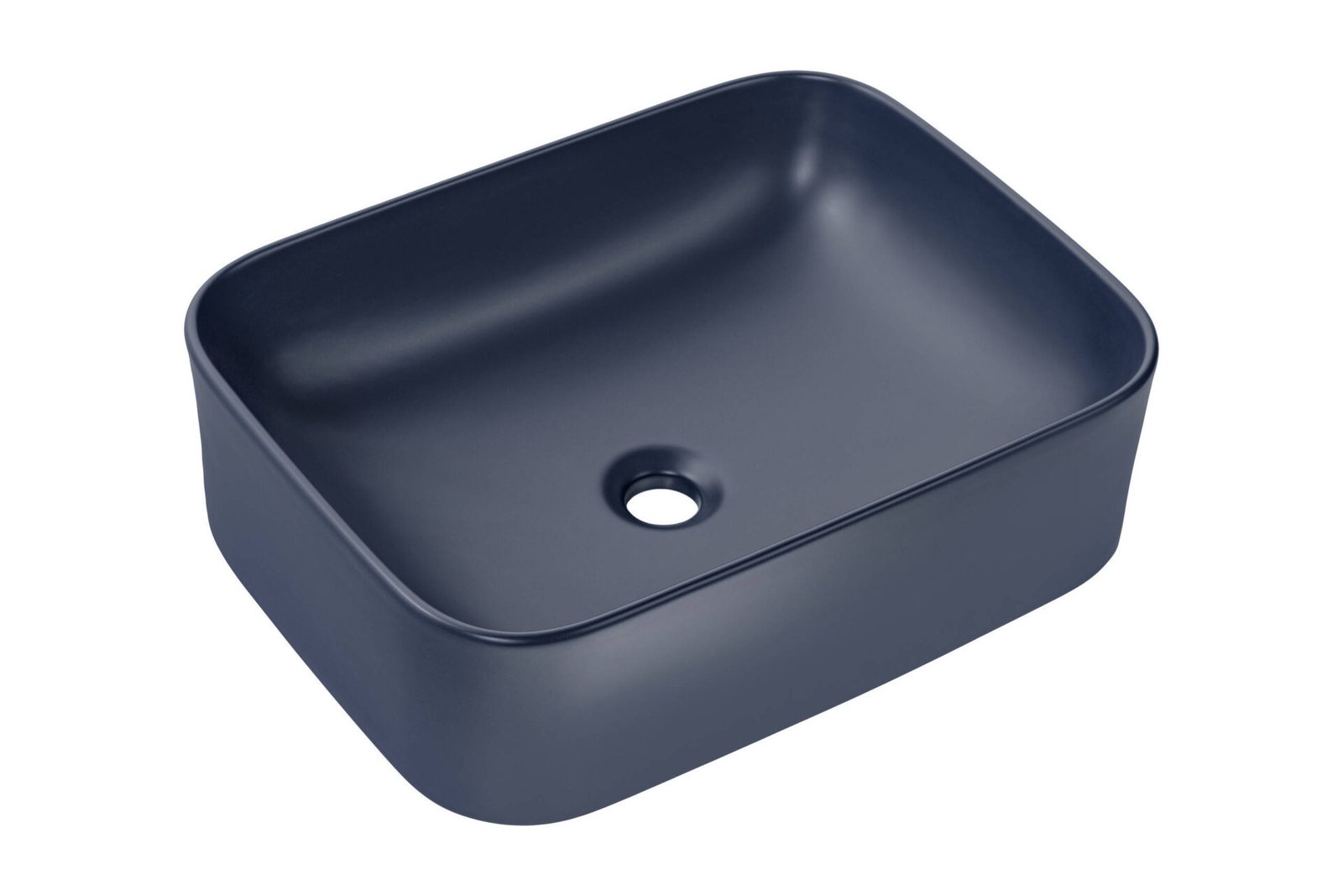 ICONIC WHITE 2x60 set with dark blue KAMA washbasins, Juliet mirror and LED lighting - Image 6
