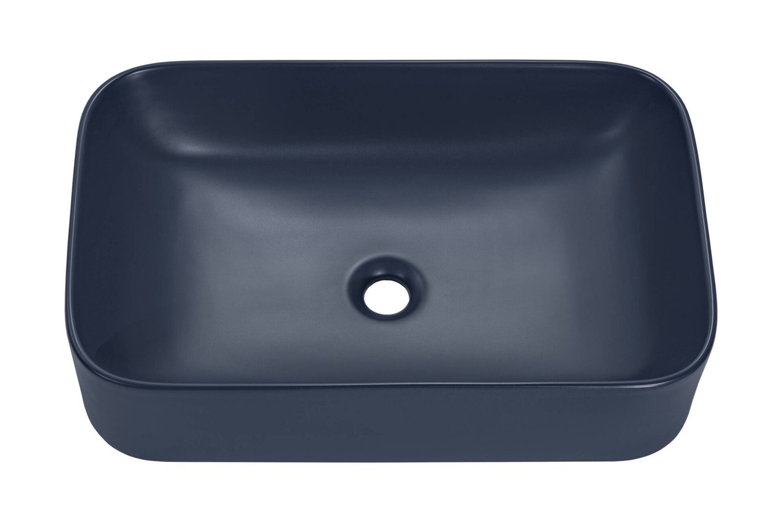 Ceramic countertop washbasin UN-KAMA-MNB-60, matte, dark blue - Image 3