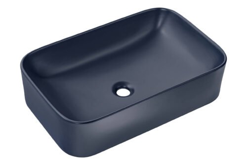 Ceramic countertop washbasin UN-KAMA-MNB-60, matte, dark blue