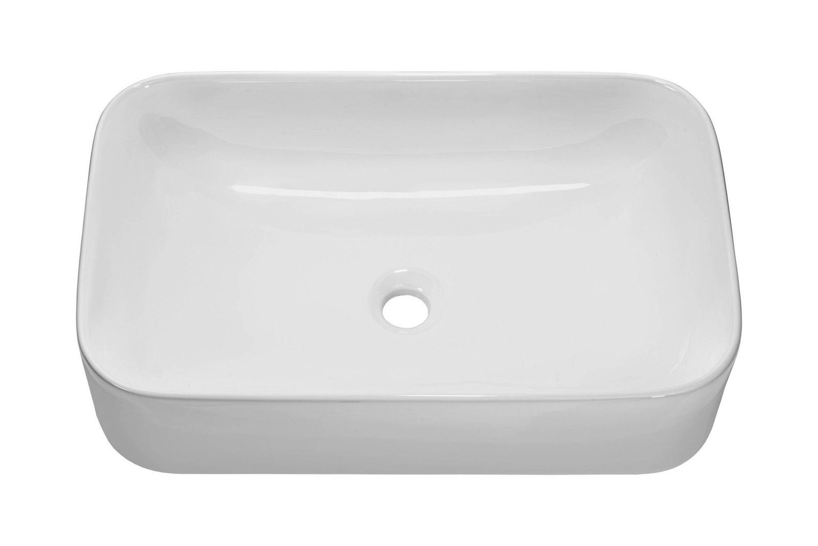 Ceramic countertop washbasin UN-KATI60-SW glossy white - Image 3