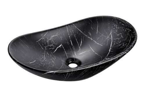 Ceramic countertop washbasin UN-LENA-MB2 matte black