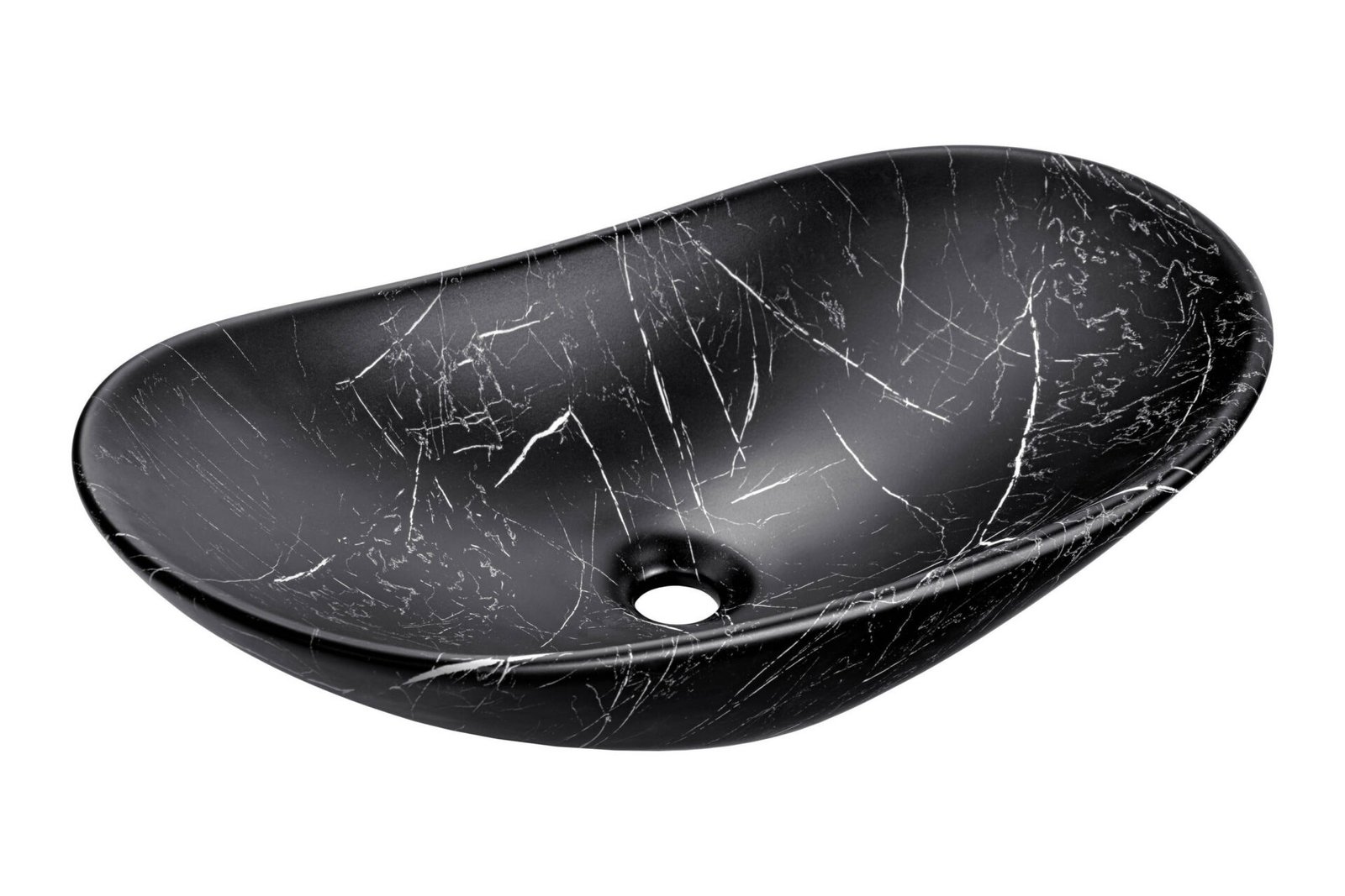 Ceramic countertop washbasin UN-LENA-MB2 matte black