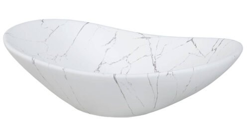 Ceramic countertop washbasin UN-LENA-MW17 matte white
