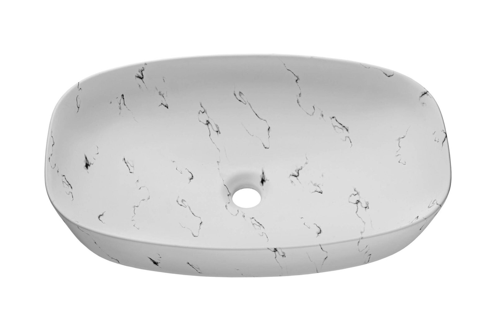 Ceramic countertop washbasin UN-MEGI-MW13 matte white - Image 2