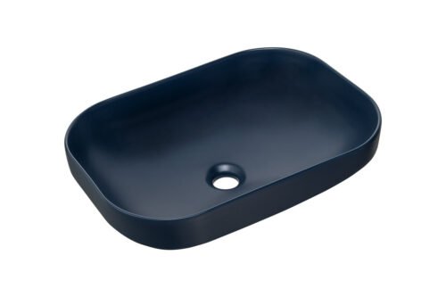 Ceramic countertop washbasin UN-NELI-MNB, dark blue, matte