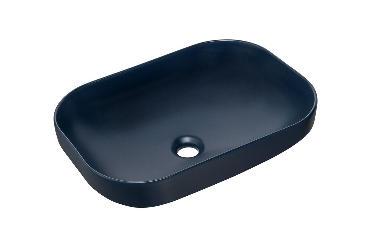 Ceramic countertop washbasin UN-NELI-MNB, dark blue, matte
