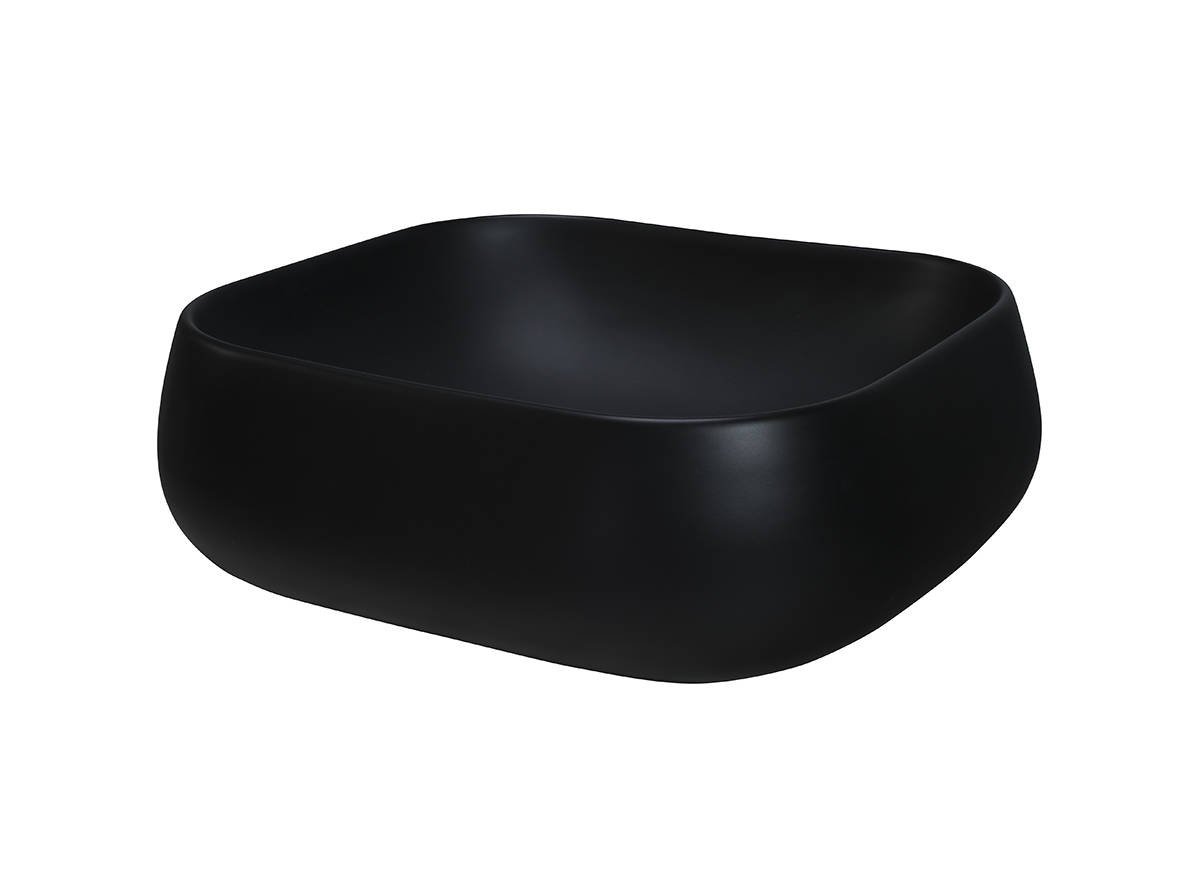 Ceramic countertop washbasin UN-NIKA-MB 78103MB matte black