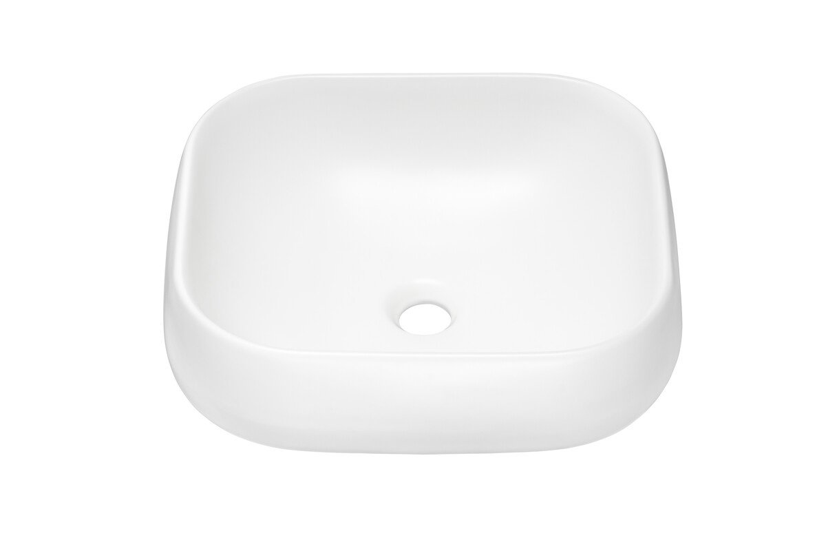 Ceramic countertop washbasin UN-NIKA-MW 78103MW matte white - Image 3