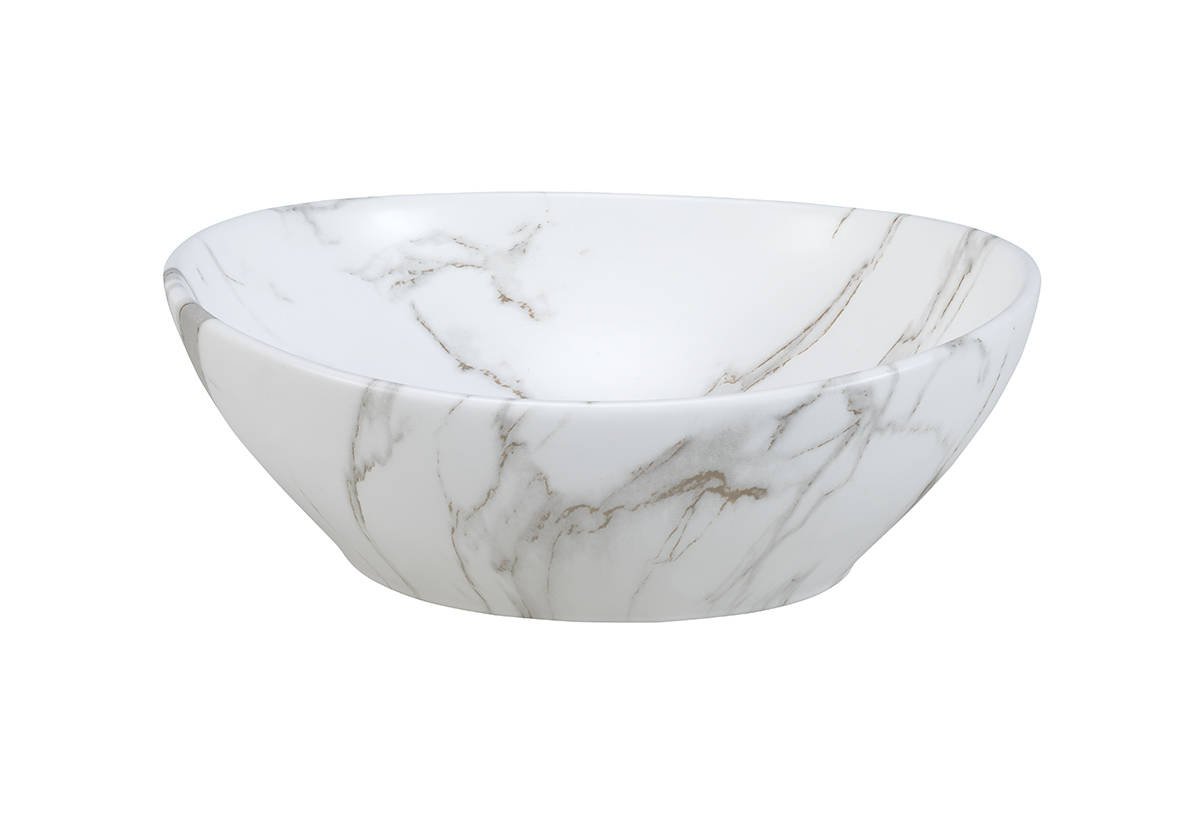 Ceramic countertop washbasin UN-PATI-MW3 matte white - Image 2