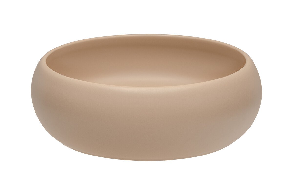 Ceramic countertop washbasin UN-WIKI-MC matte cappuccino color - Image 2