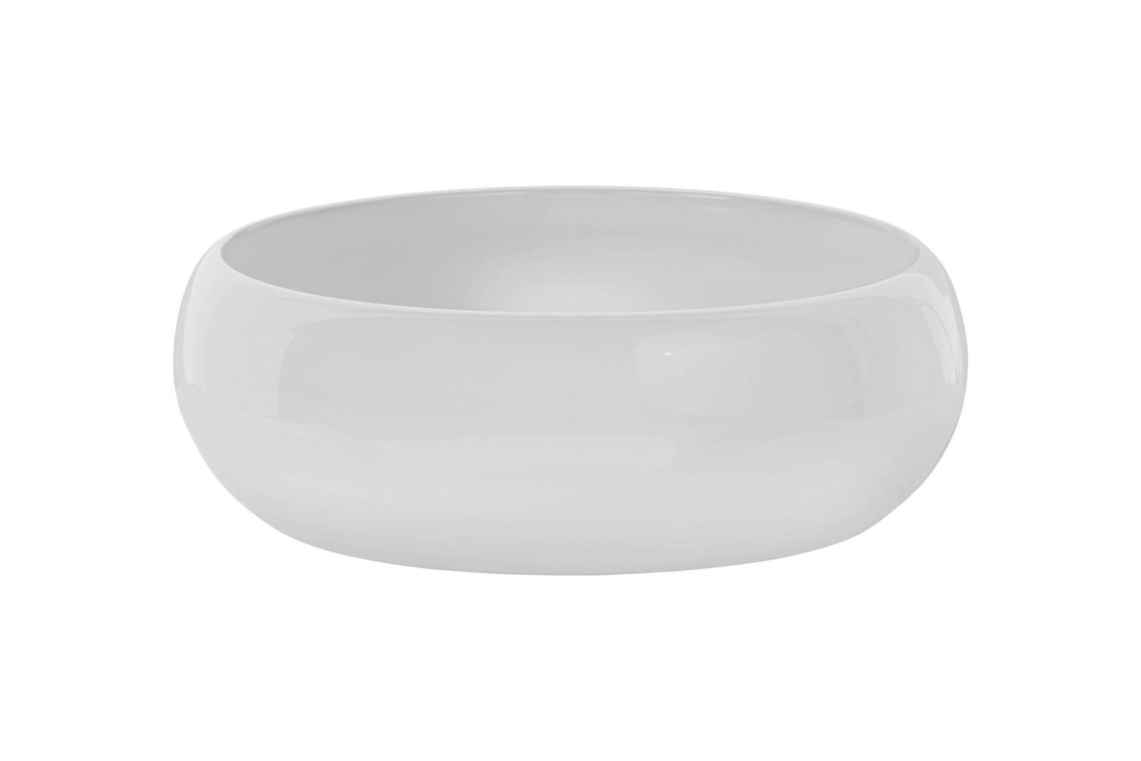 Ceramic countertop washbasin UN-WIKI-SW, glossy white - Image 2
