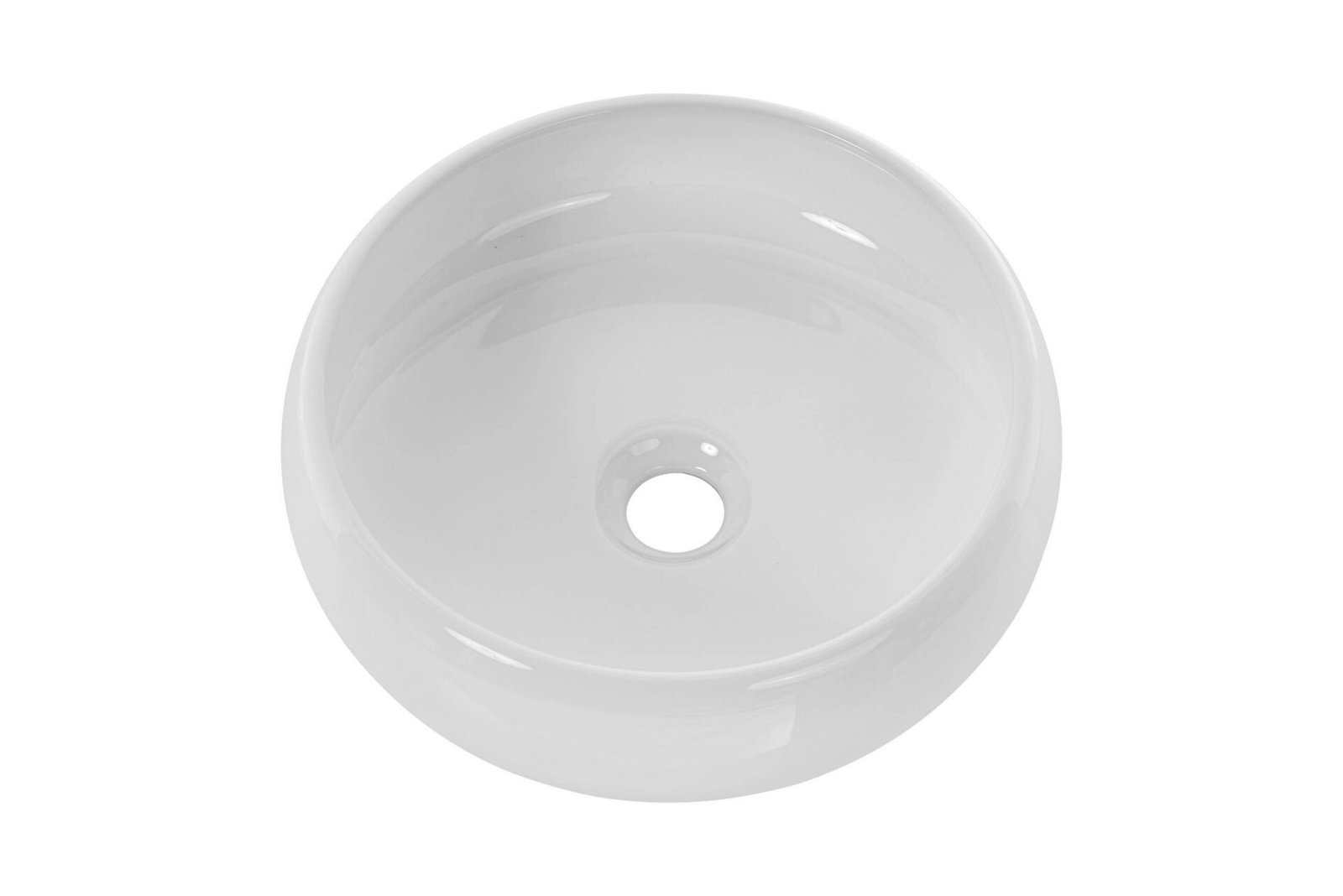 Ceramic countertop washbasin UN-WIKI-SW, glossy white - Image 3