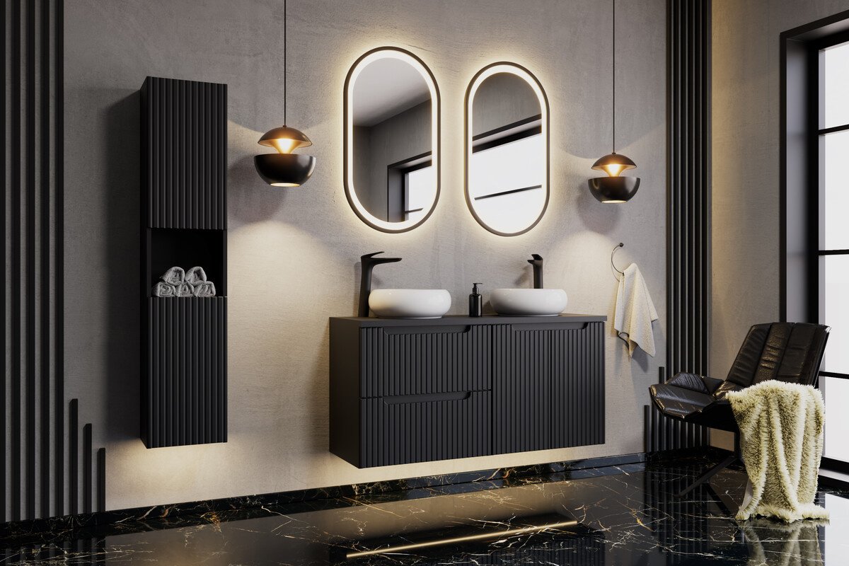 Ceramic countertop washbasin UN-WIKI-SW, glossy white - Image 4