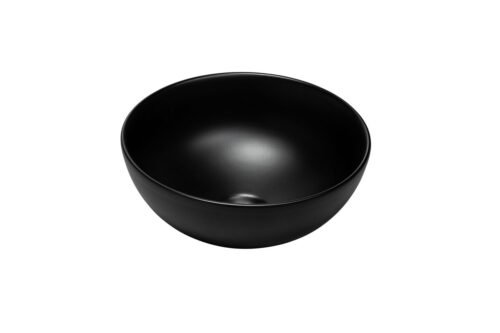 Ceramic countertop washbasin DOMI-MB, matte black, 32 cm