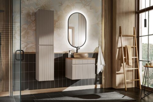 60 cm ICONIC CASHMERE set with WIKI MC washbasin