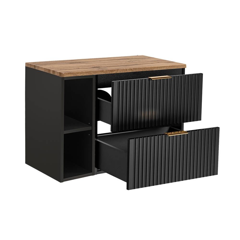 Set 80 cm ADEL BLACK with table top - Image 2