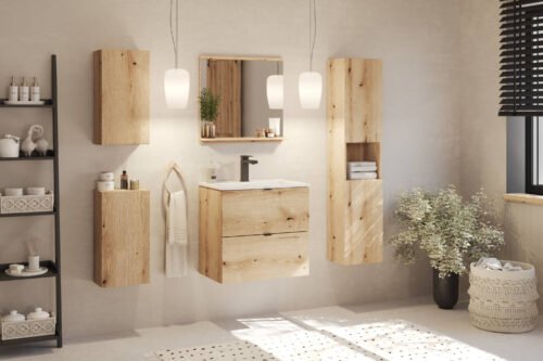 Bathroom furniture set “Nova Oak”, 60 cm
