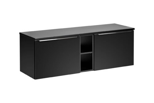 Bathroom furniture set “Santa Fe”, black, 140 cm