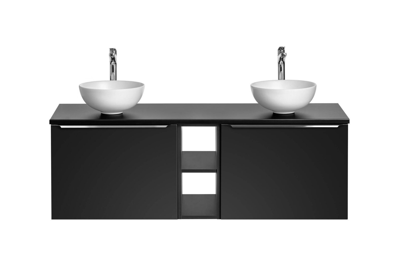 Bathroom furniture set "Santa Fe", black, 140 cm - Image 2