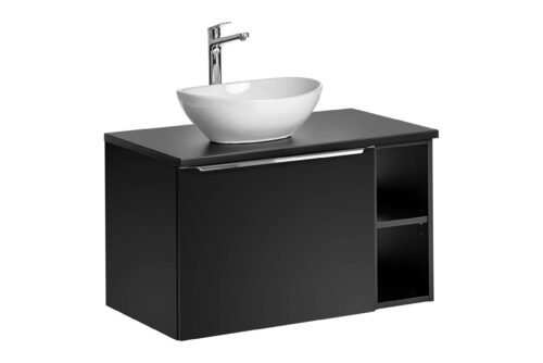 Bathroom furniture set “Santa Fe”, black, 80 cm