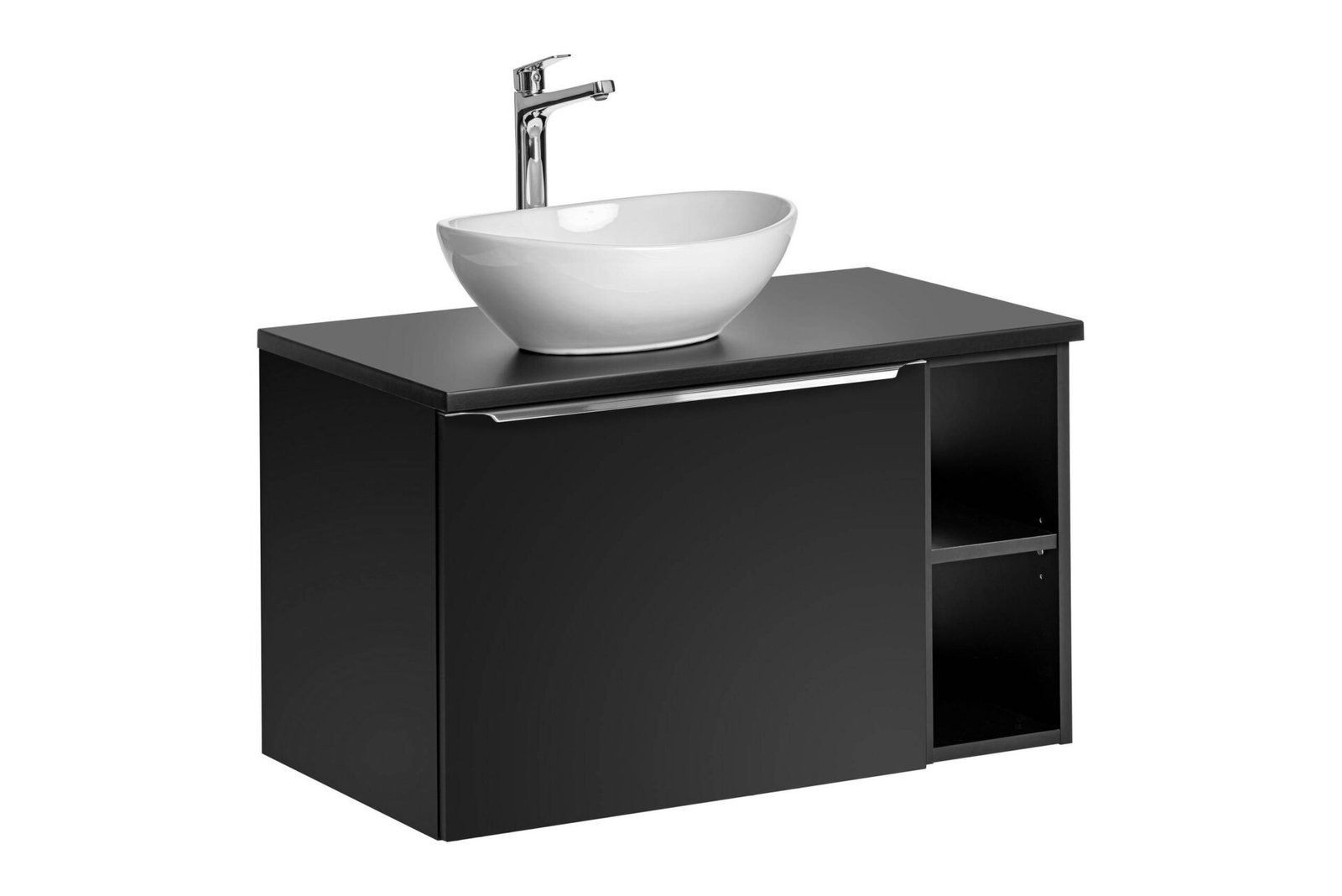 Bathroom furniture set "Santa Fe", black, 80 cm