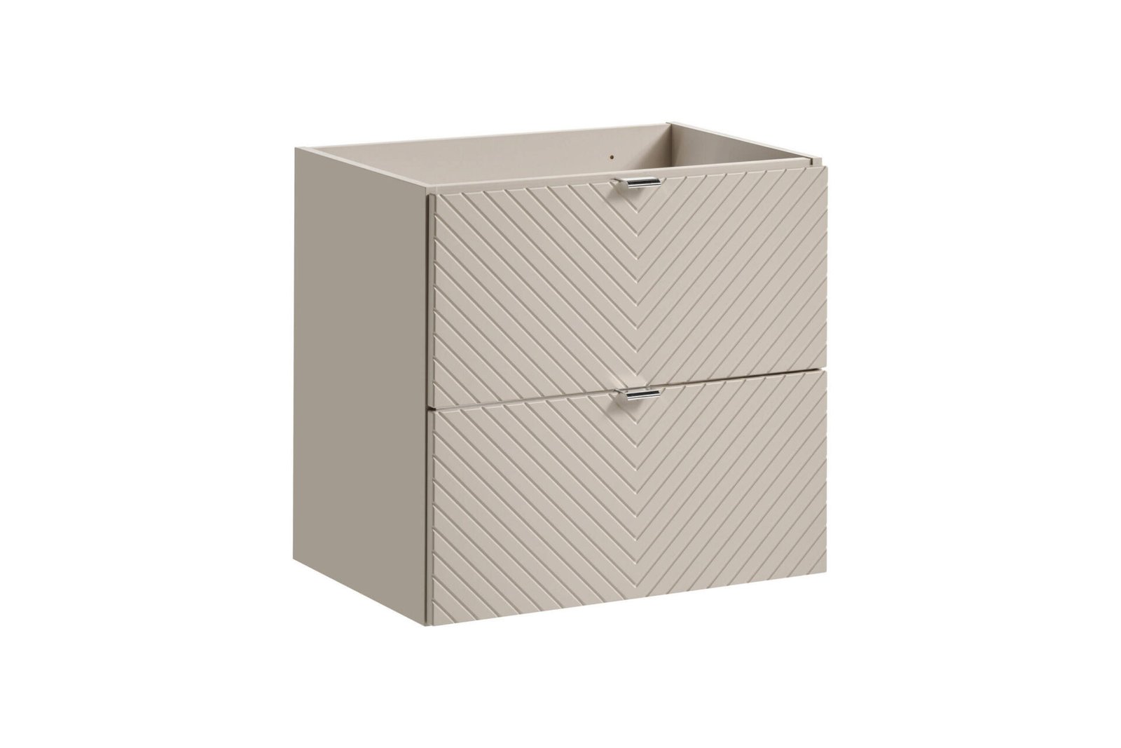 Set of 2 drawer cabinets, 60 cm, with table top and high column, Viva Cashmere - Image 2