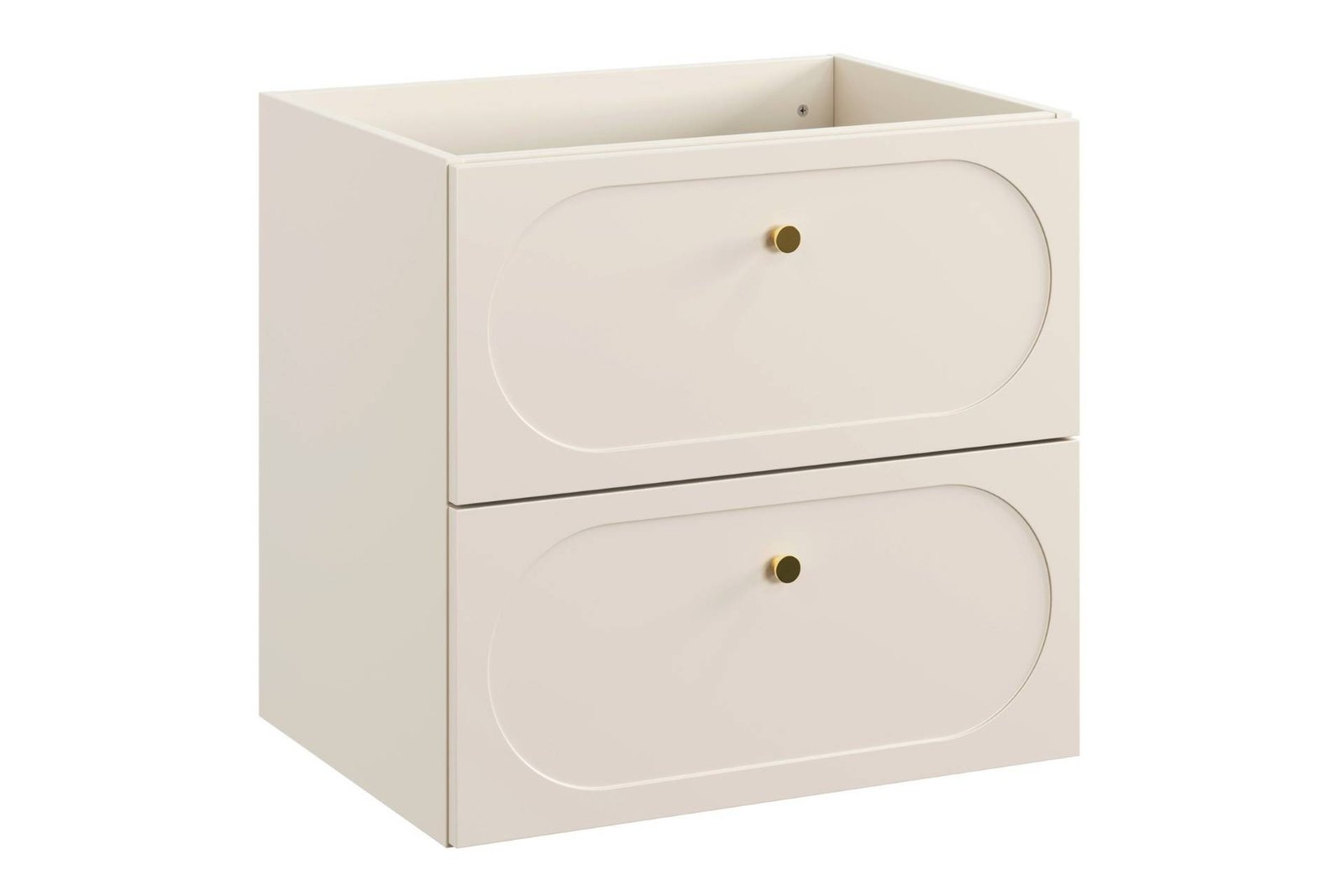 Washbasin cabinet with 120 cm countertop, 4 drawers and 2 countertop washbasins set Donna Sand - Image 2