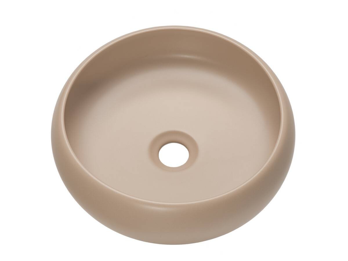 Washbasin cabinet with 120 cm countertop, 4 drawers and 2 countertop washbasins set Donna Sand - Image 4