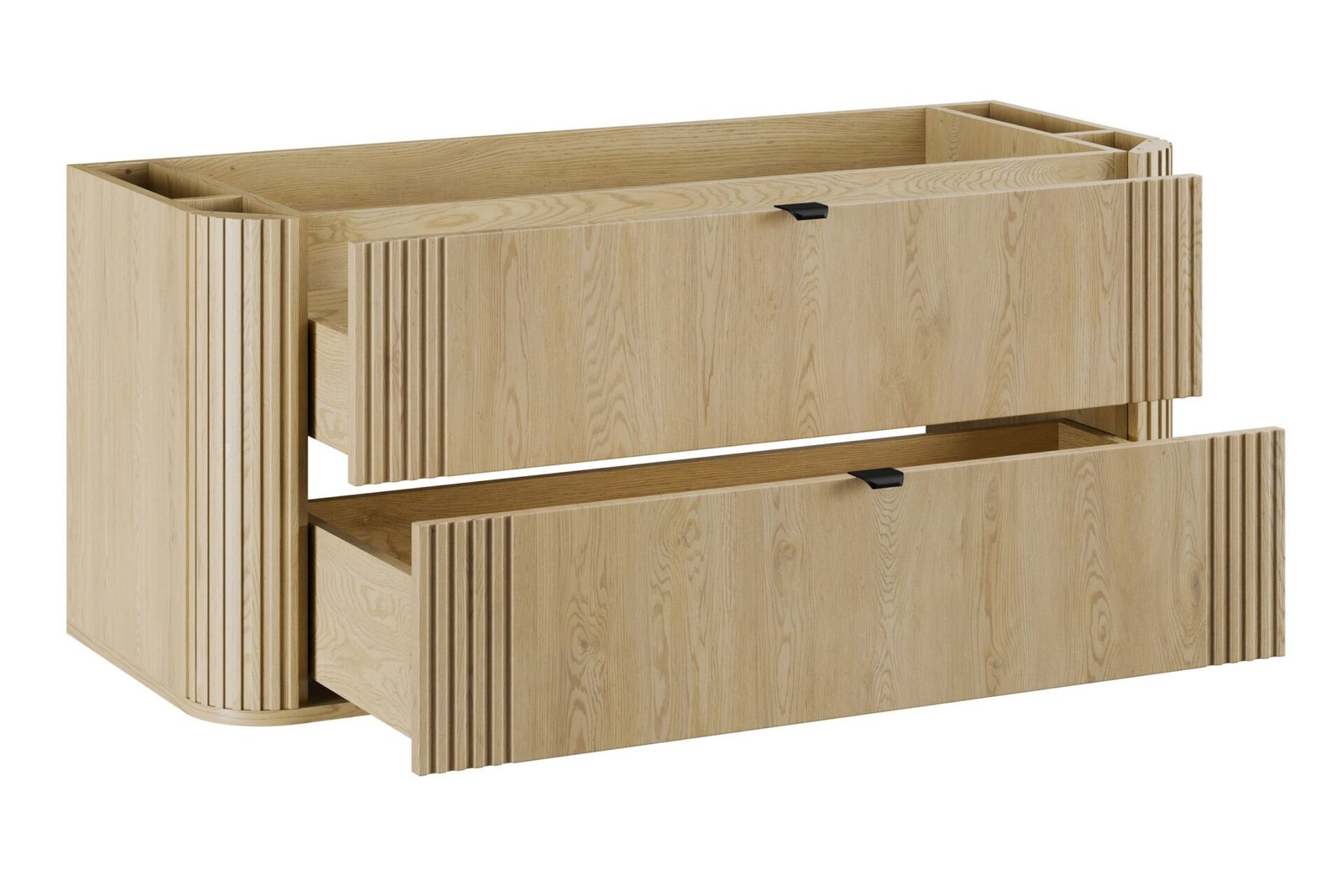 120 cm washbasin cabinet with countertop and tall column "Ovalia Cremona" set - Image 3