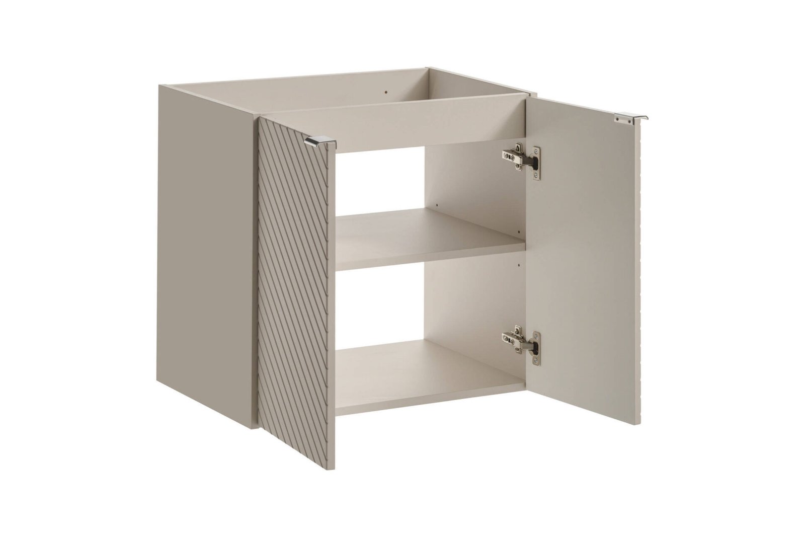 Two-door vanity unit with countertop, 60 cm, Viva Cashmere Oak, Coast Evoke - Image 2