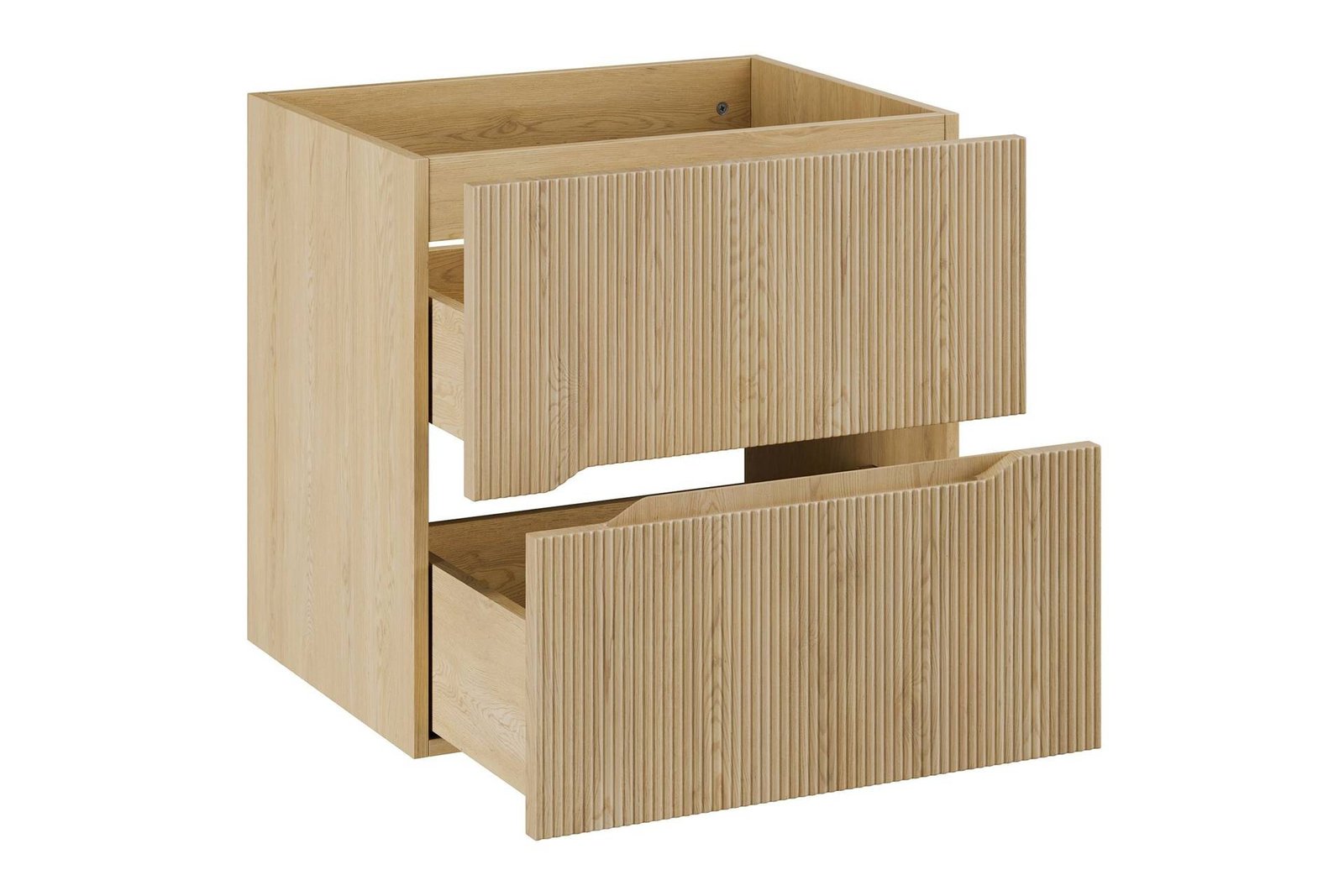 60 cm washbasin cabinet with countertop and high Nordic Cremona column set - Image 3