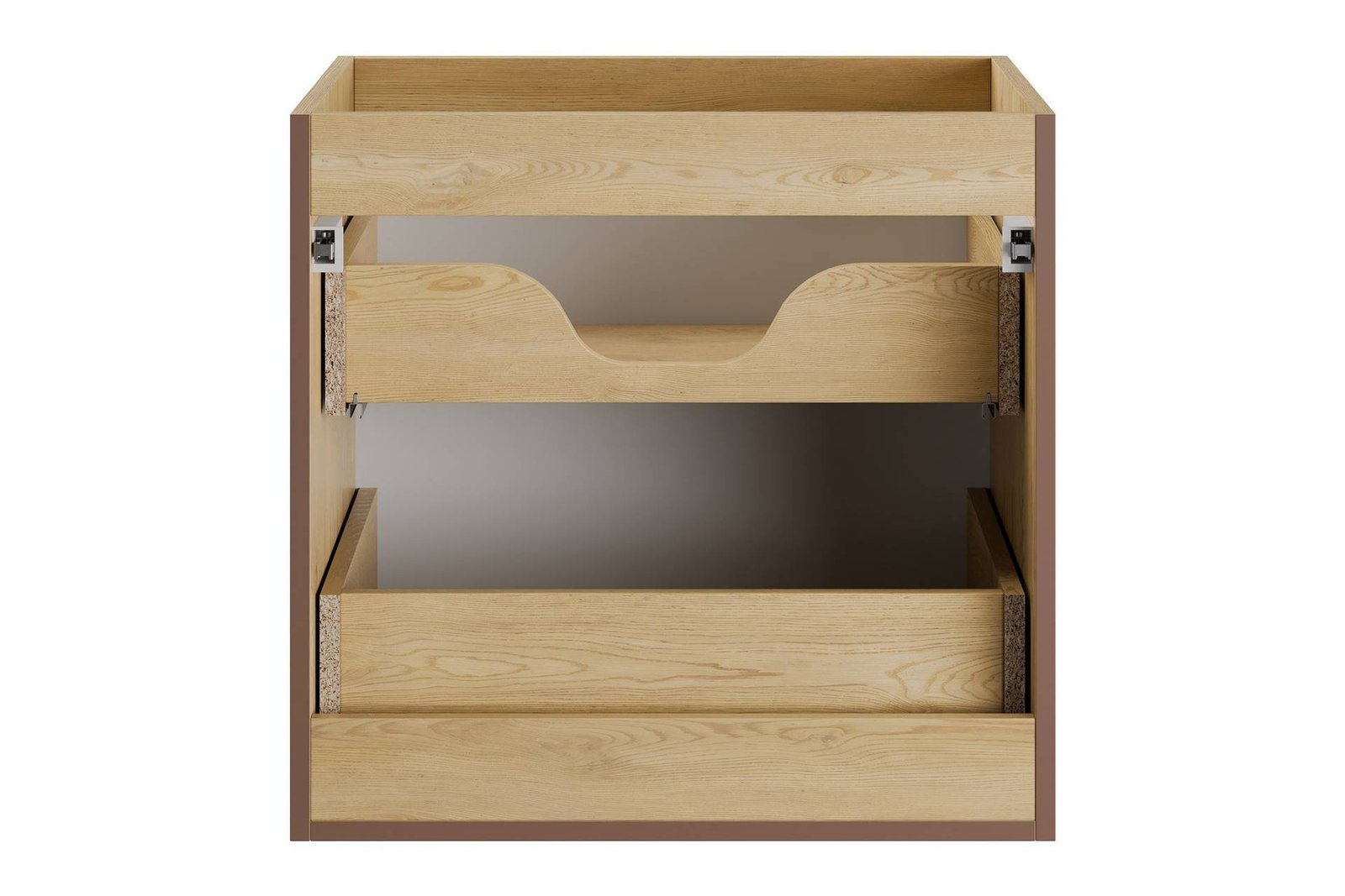 60 cm washbasin cabinet with countertop and high Nordic Cremona column set - Image 5