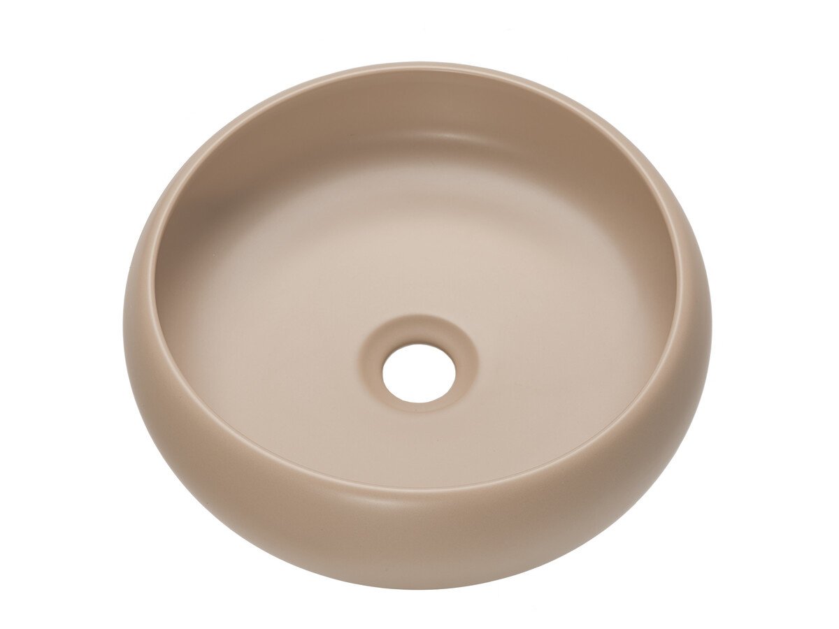 Washbasin cabinets with 80 cm countertop, 2 drawers and countertop washbasin Donna Sand set - Image 4