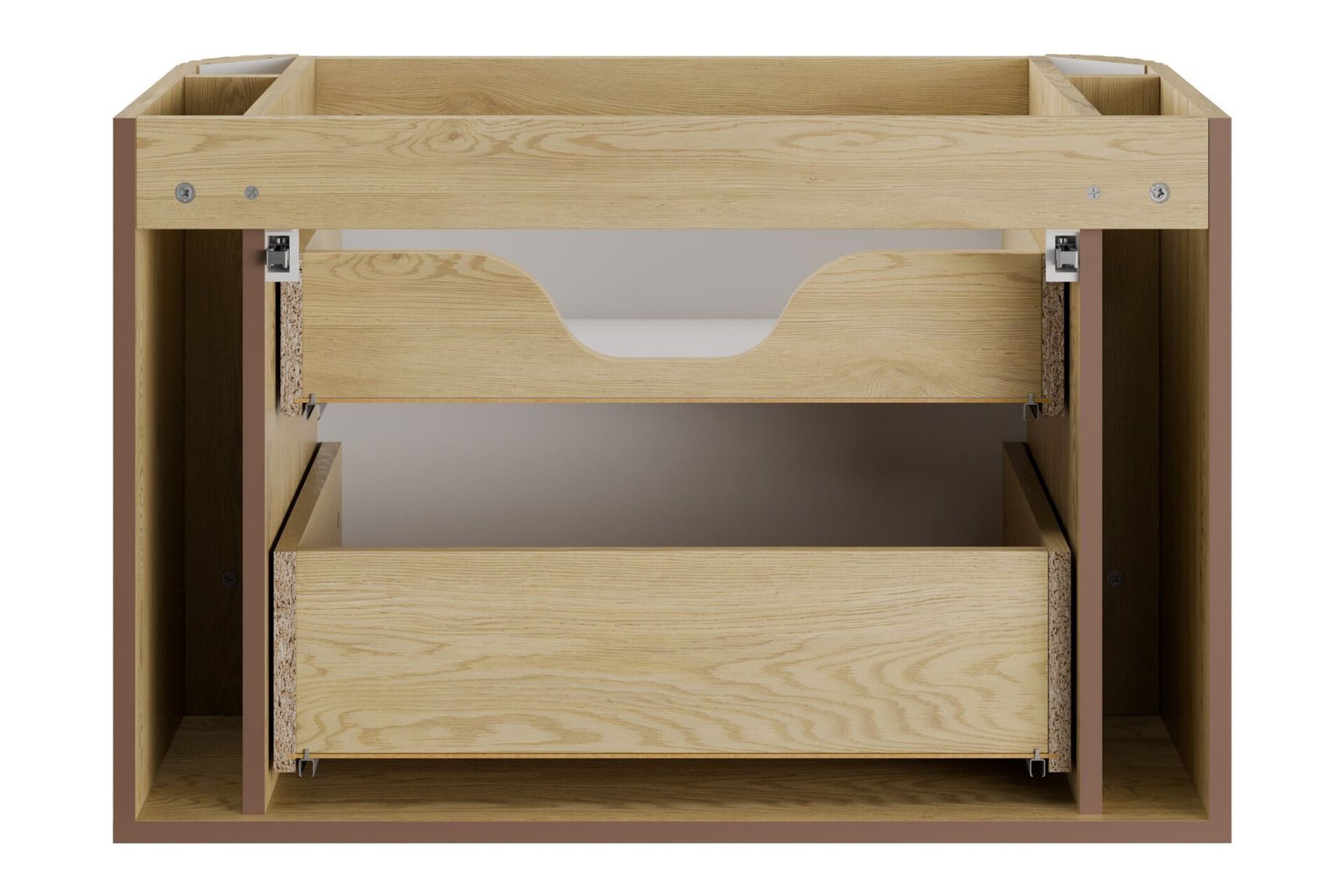 Washbasin cabinet with 80 cm countertop and high column "Ovalia Cremona" set - Image 5
