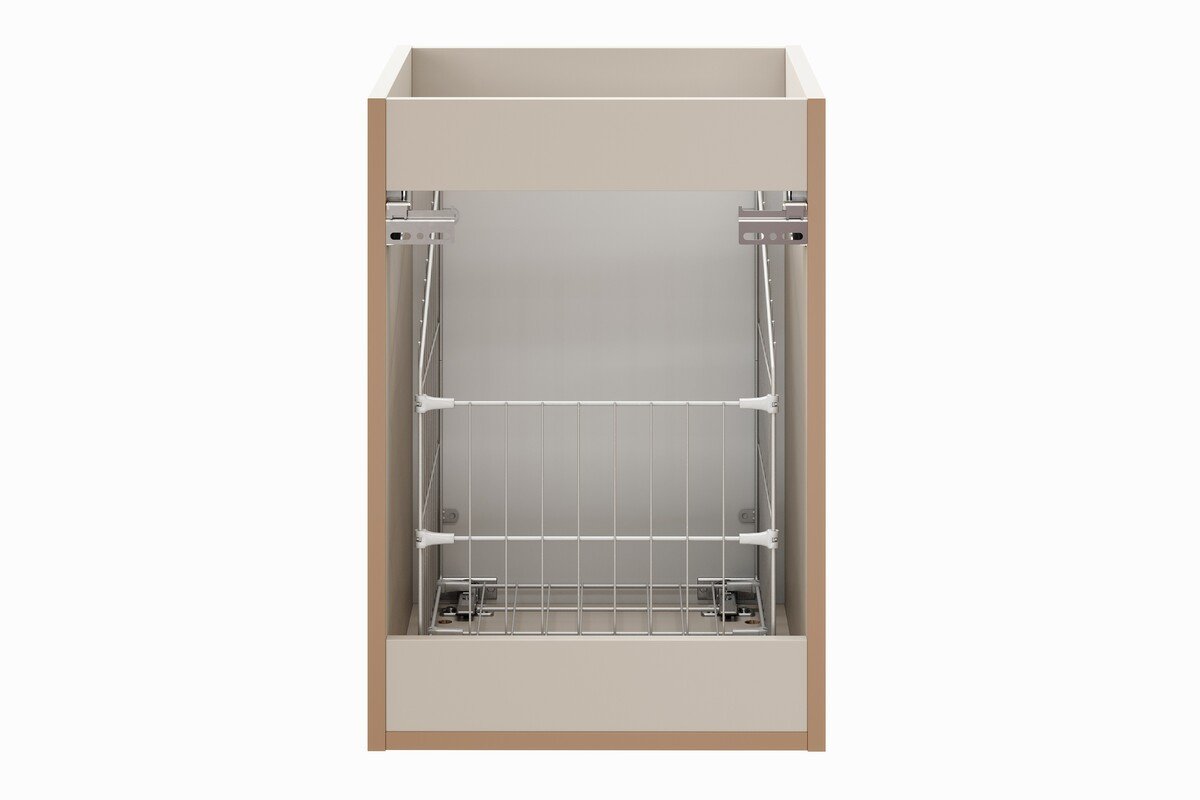 Washbasin cabinet with 100 cm countertop and cabinet with basket set "Adel Cashmere" - Image 5
