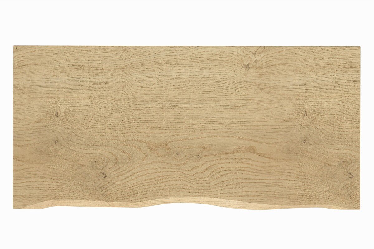 80 cm washbasin cabinet set with 100 cm countertop and 20 cm shelf, matt oak Cremona Cashmere color - Image 5