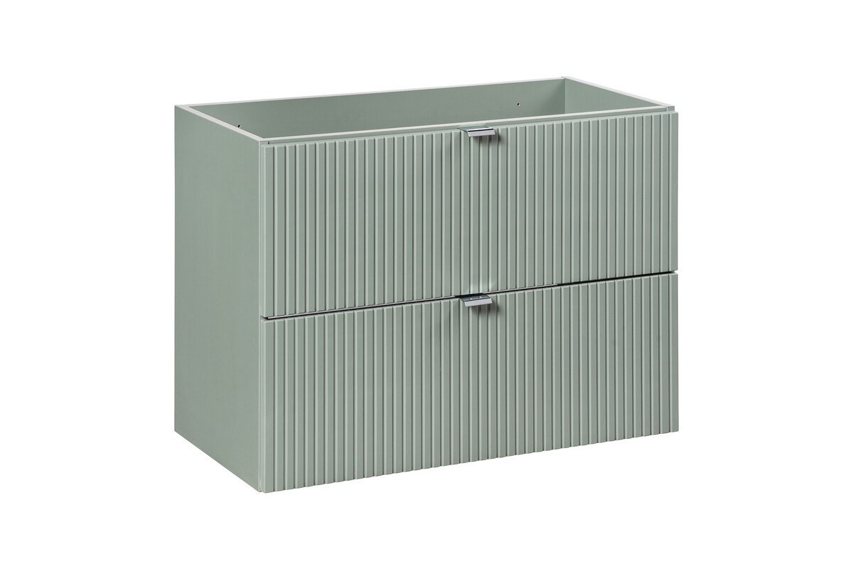 Cabinets with countertop 80 cm and washbasin set, Reed Green - Image 2