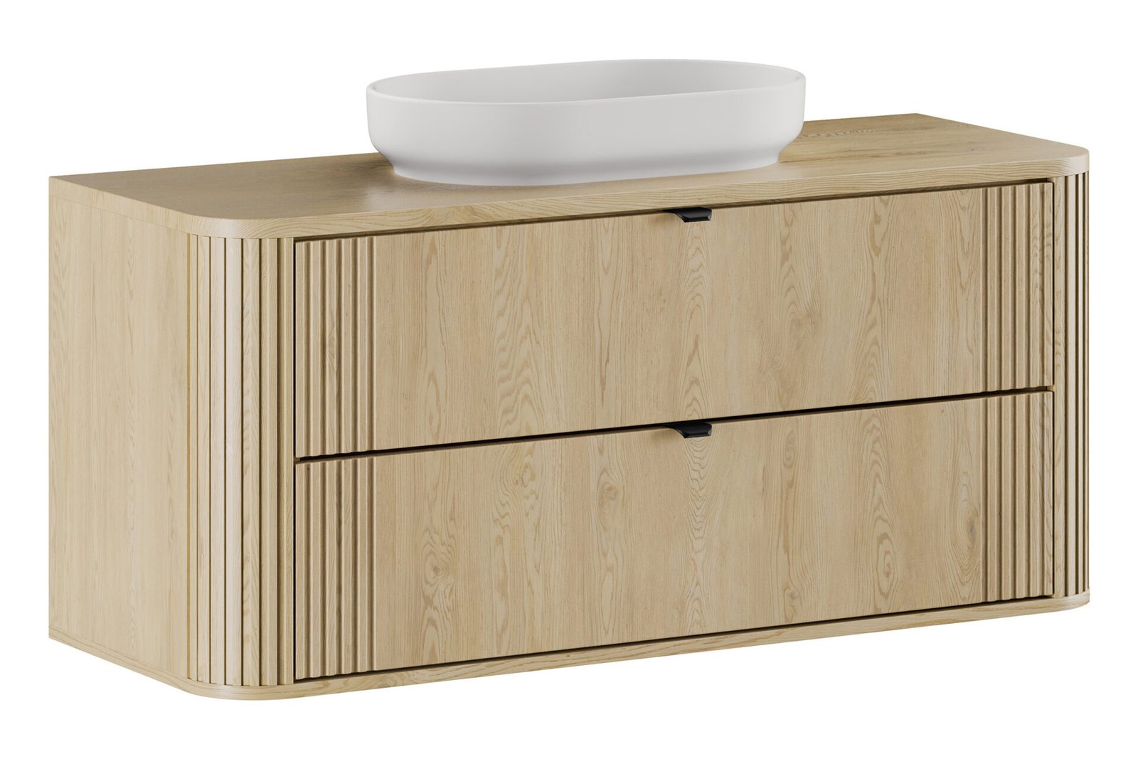 Countertop cabinet and countertop washbasin set 120 cm Ovalia Cremona